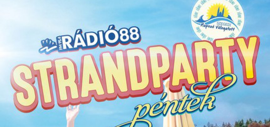 Pénteken csúszdaavató Rádió88 Strandparty lesz