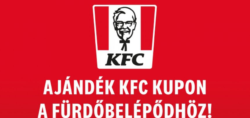 KFC kupon a családi strandbelépő mellé