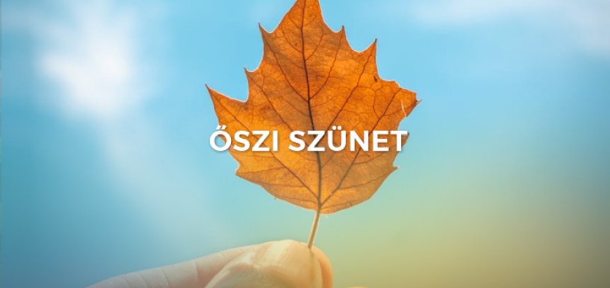 Őszi szünet alatti üzemelési rend