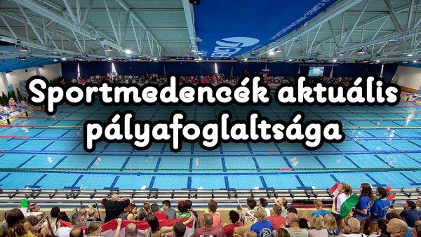 Sportmedencék aktuális pályafoglaltsága - szabad pályák